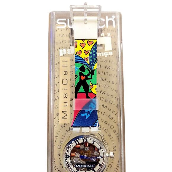 Swatch Specials Musicall Watch SLK110C 1999 Montreux Jazz festival New In Case - Picture 3 of 8